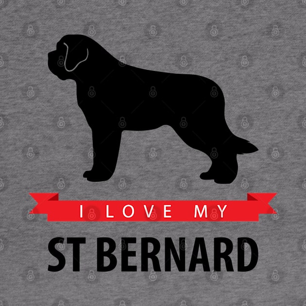 I Love My St Bernard by millersye